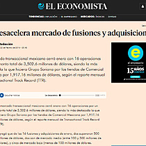 Se desacelera mercado de fusiones y adquisiciones